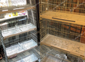 2x stack of 4 Amazon finch/canary cages