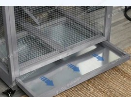 paw hut indoor outdoor aviary