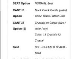 Custom dressage saddle 17 &ldquo; with bling