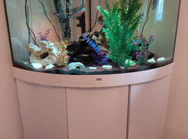 Juwel 190ltr white corner fish aquarium