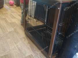 Side board dog cage