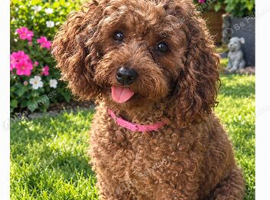 Asian toy poodle red girl sable 3 y old