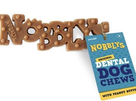 Nobblys dental dog chews peanut butter