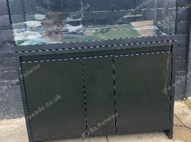 Aquarium fish tank with cabinet Fluwal full set up