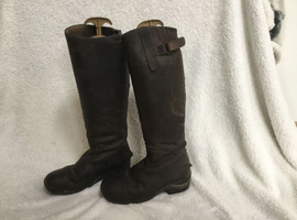 Brown Leather Riding Boots