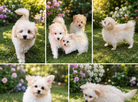 Pomapoo puppies