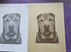 Custom pet portrait engraving from photo personalised pet line art engraved pet plaque pet memorial gift