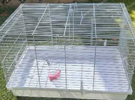 Hamster cage + collapsible playpen + 2x water bottles & stainless steel food bowls