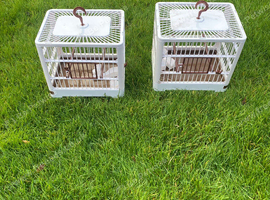 2 finch cages
