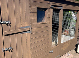 Dog kennel with run