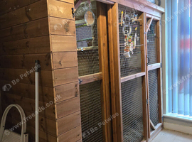 7FT &times; 3FT WOODEN AVIARY