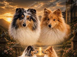 Shetland sheepdog puppies