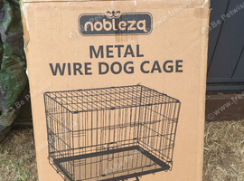Dog crate new in box 2 door