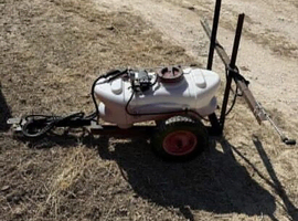 Towable sprayer.