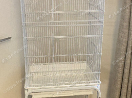 Bird cage on stand