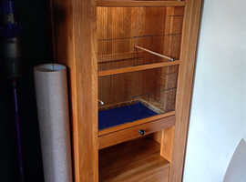 Solid oak bird cage