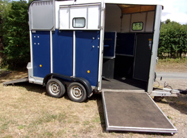 2002 Blue Ifor Williams 510 Two Horse Trailer.