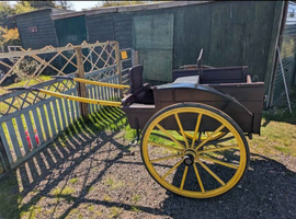 2 wheel vintage pony cart