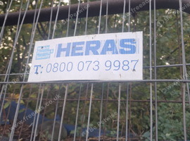 7 heras fencing panels, used condition