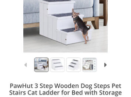 Wooden dog steps
