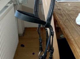 Leather small pony bridle and bit