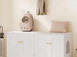 Double cat litter tray unit