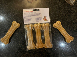 15 English flat hide hard dog chews, 11cm