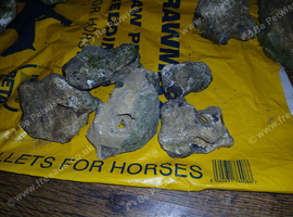 Aquarium rocks with holes
