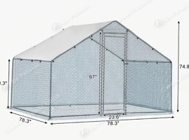 POULTRY RUN. GALVANIZED. 3 X 2 BRAND NEW IN BOX