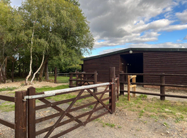 3 DIY stables with 8 acres of paddock and large well-maintained menage