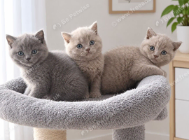 3 pedigree british shorthair girls