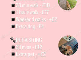 Dog walking and services available