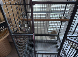 Parrot cage and stand
