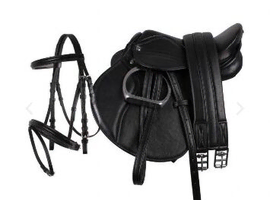 13 inch child saddle and bridle