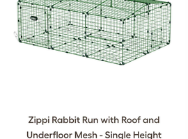 Zippi rabbit run with underfloor mesh