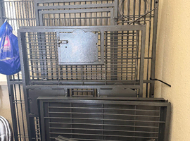 Large macaw parrots cage