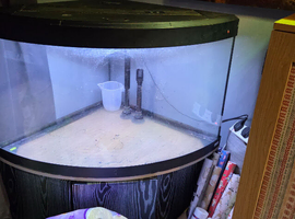 Corner fish tank