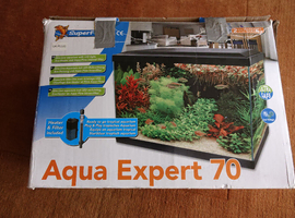 SuperFish Aqua Expert 70 - full tropical aquarium set up with heater and filter
