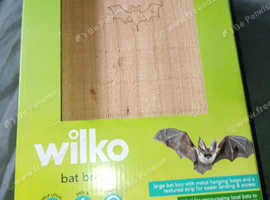 wooden bat house