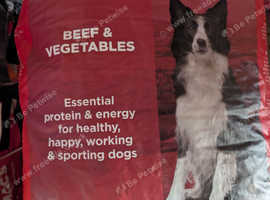 Bags of dog food