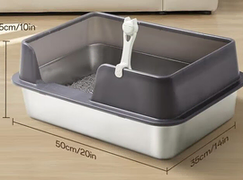 As New - Stainless Steel Litter Tray
