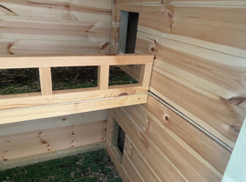 Full Breed Anogora Bunny + Rabbit hutch