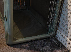 Unused small to medium canvas dog crate