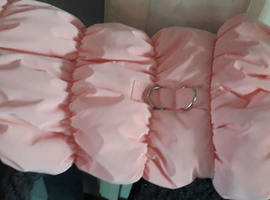 BABY PINK WARM DOG COAT SMALL SIZE AVAILABLE WITH A MATCHING PINK HARNESS AND LEAD SET FOR JUST &pound;40 ono FOR ALL