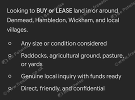 Land wanted