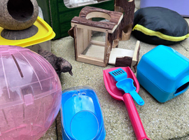 Complete Hamster Setup Bundle &ndash; 2 Cages, Accessories, Food & Friendly Hamster