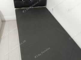 Single Black Bed