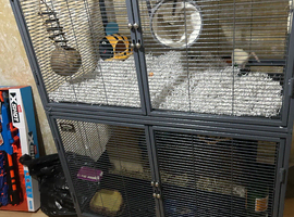 Critter Nation Double Unit Animal Cage