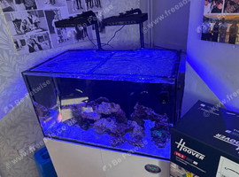 Tmc marine tank complete setup and fish.