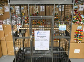 Parrot-Supplies Atlanta Play Top Parrot Cage Antique